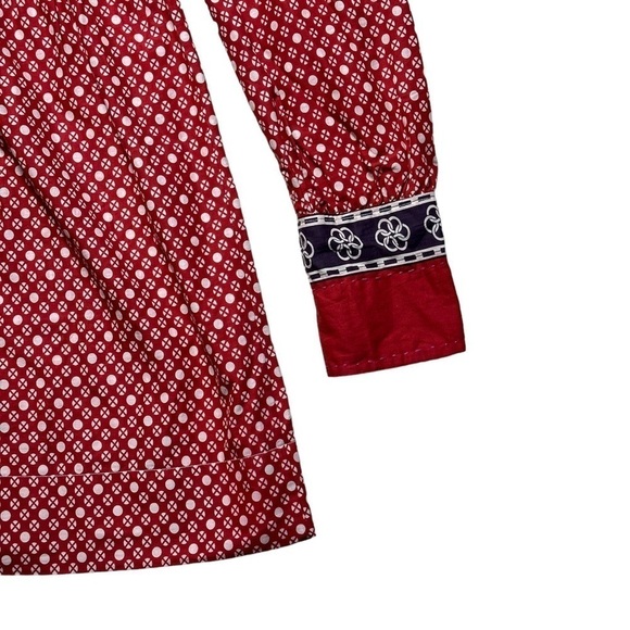 Alix of Bohemia Red Ruby Doll Long Sleeve Mini Dress US L - Picture 2 of 13